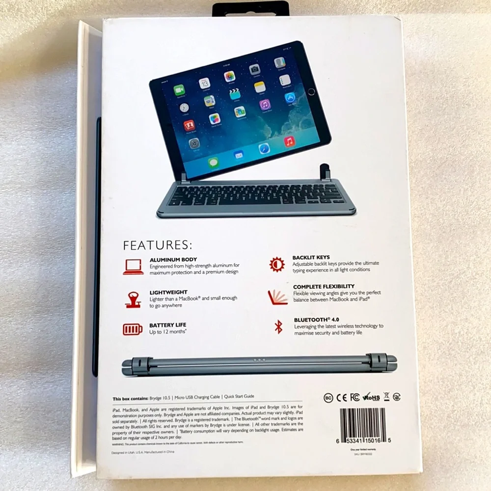 Brydge Aluminum Bluetooth Keyboard